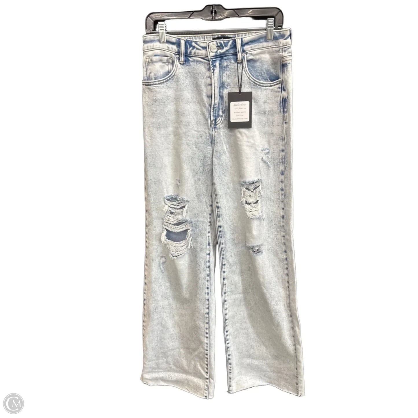 Jeans Wide Leg By Risen In Blue Denim, Size: 10