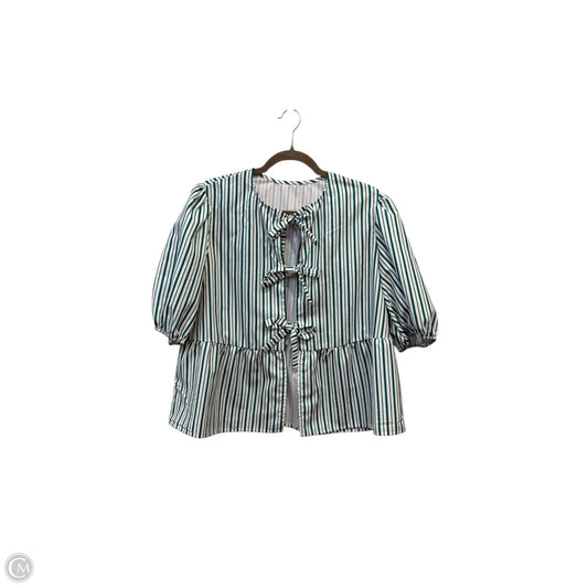 Top Short Sleeve By Clothes Mentor In Striped Pattern, Size: M
