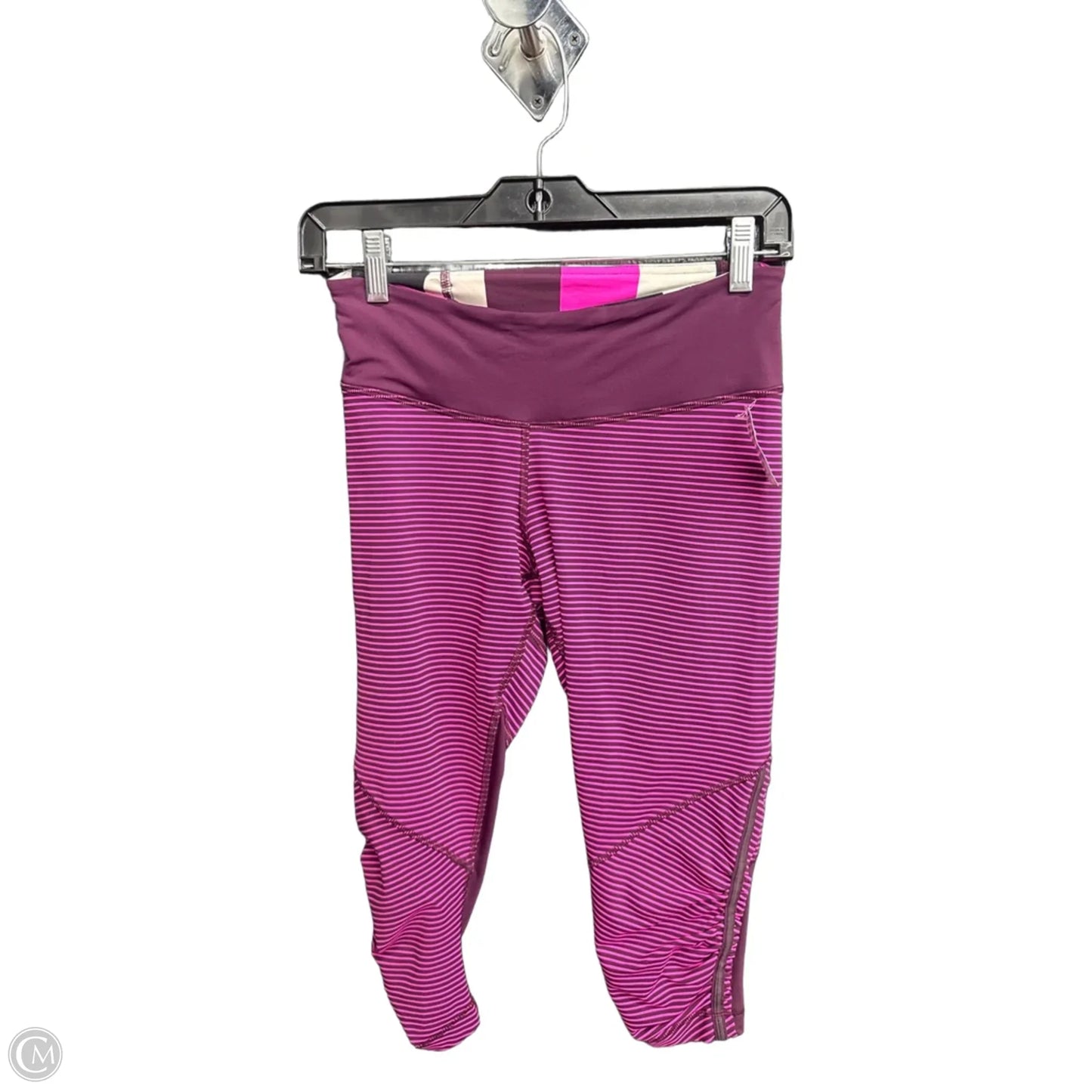 Athletic Leggings Capris By Lululemon In Pink & Purple, Size: S