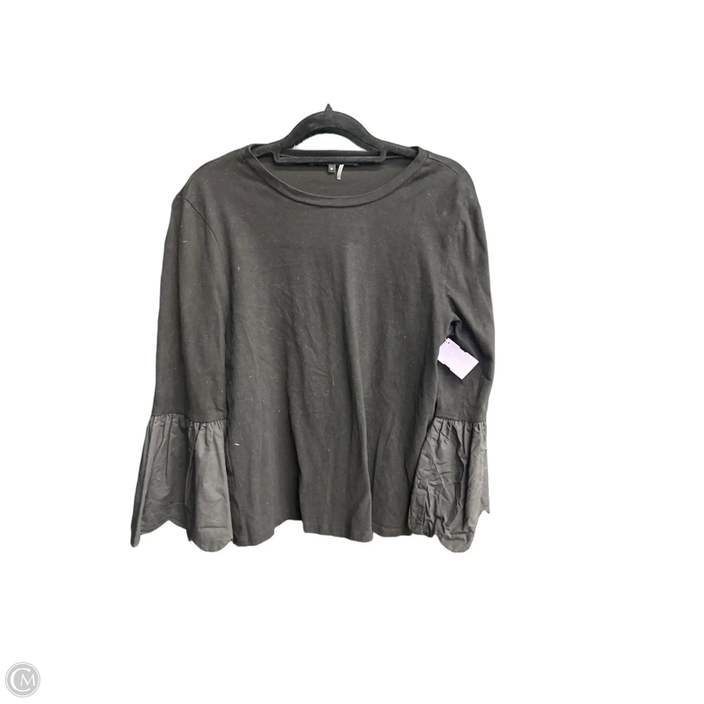 Top 3/4 Sleeve By English Factory In Black, Size: M