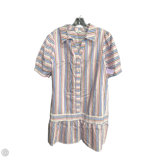 Dress Casual Midi By Voy In Striped Pattern, Size: L