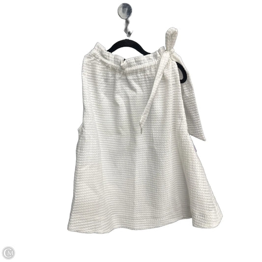 Top Sleeveless By Glam In White, Size: M