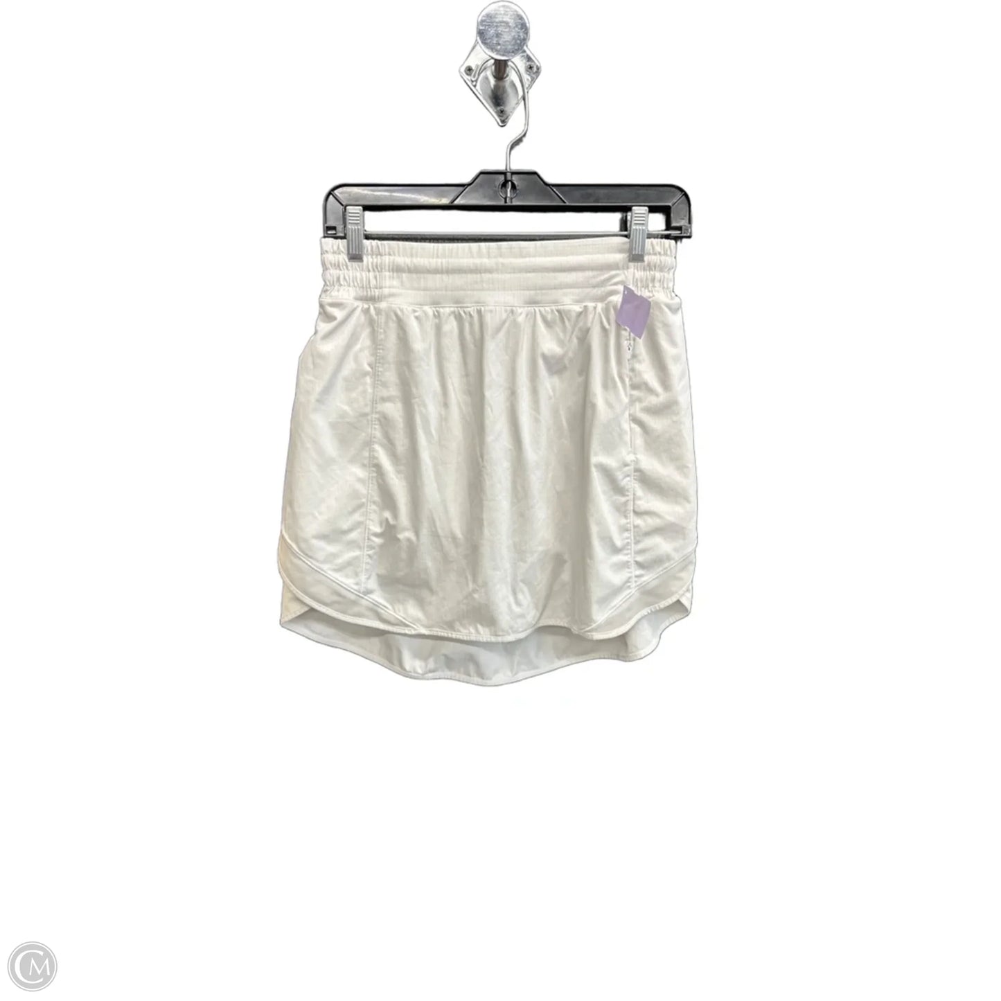 Athletic Skirt By Lululemon In White, Size: M