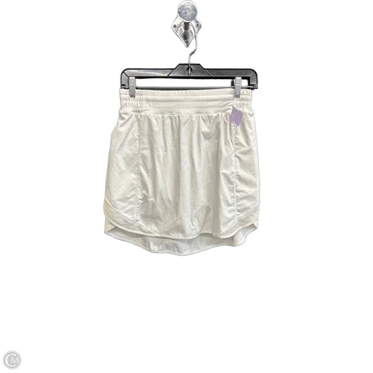 Athletic Skirt By Lululemon In White, Size: M