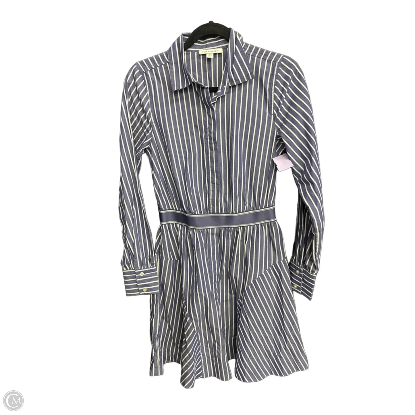Dress Casual Midi By Free Assembly In Striped Pattern, Size: Xs