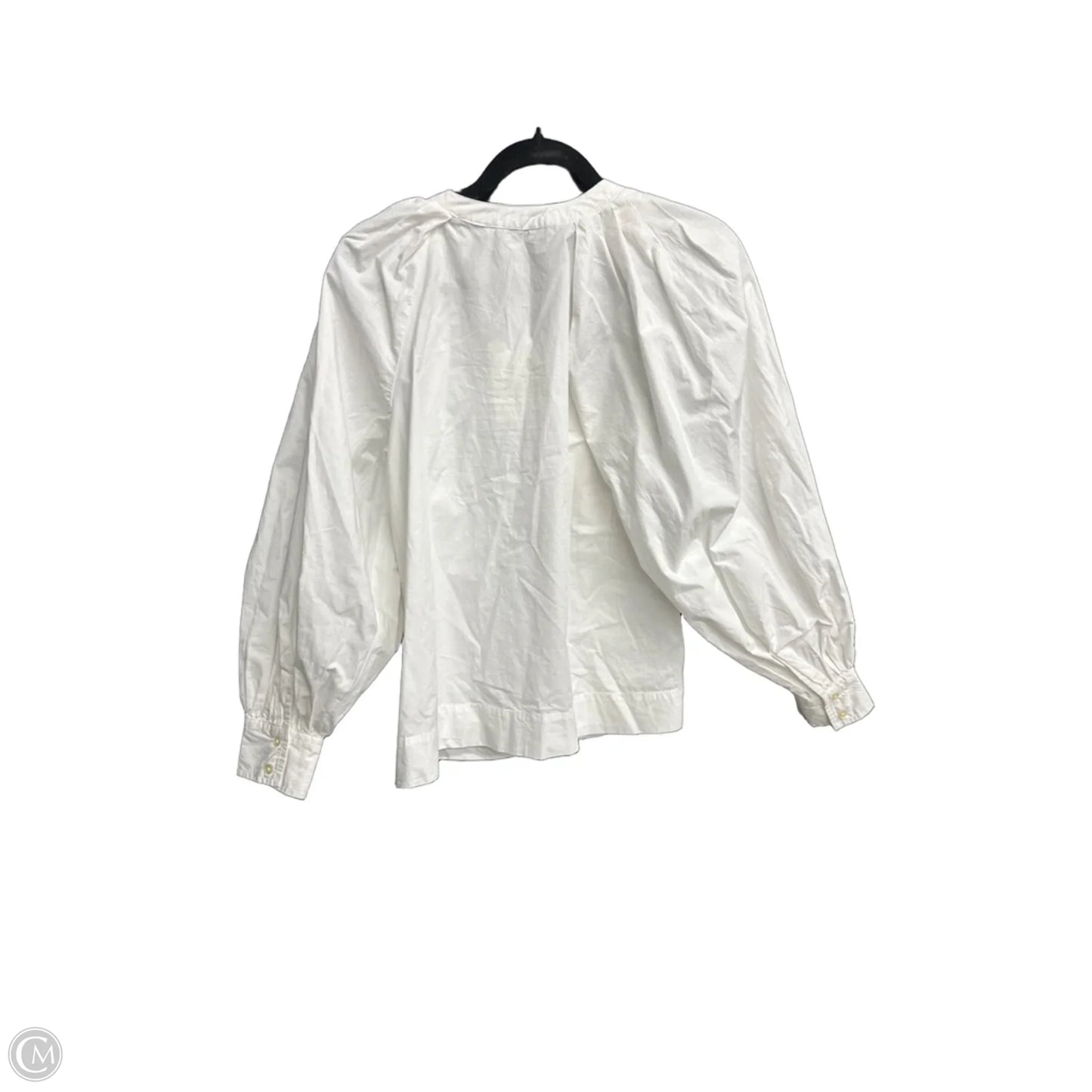 Blouse Long Sleeve By Free Assembly In White, Size: Xs