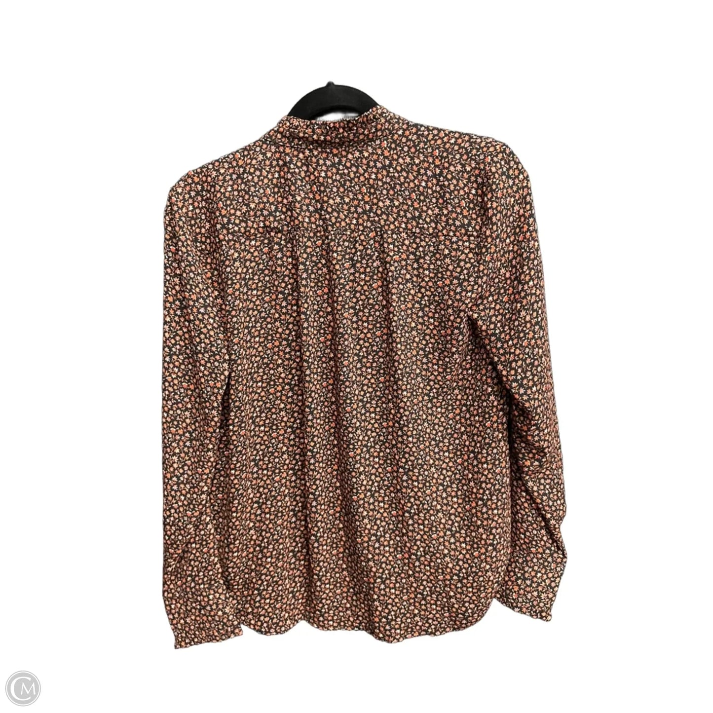 Blouse Long Sleeve By Loft In Floral Print, Size: Xs