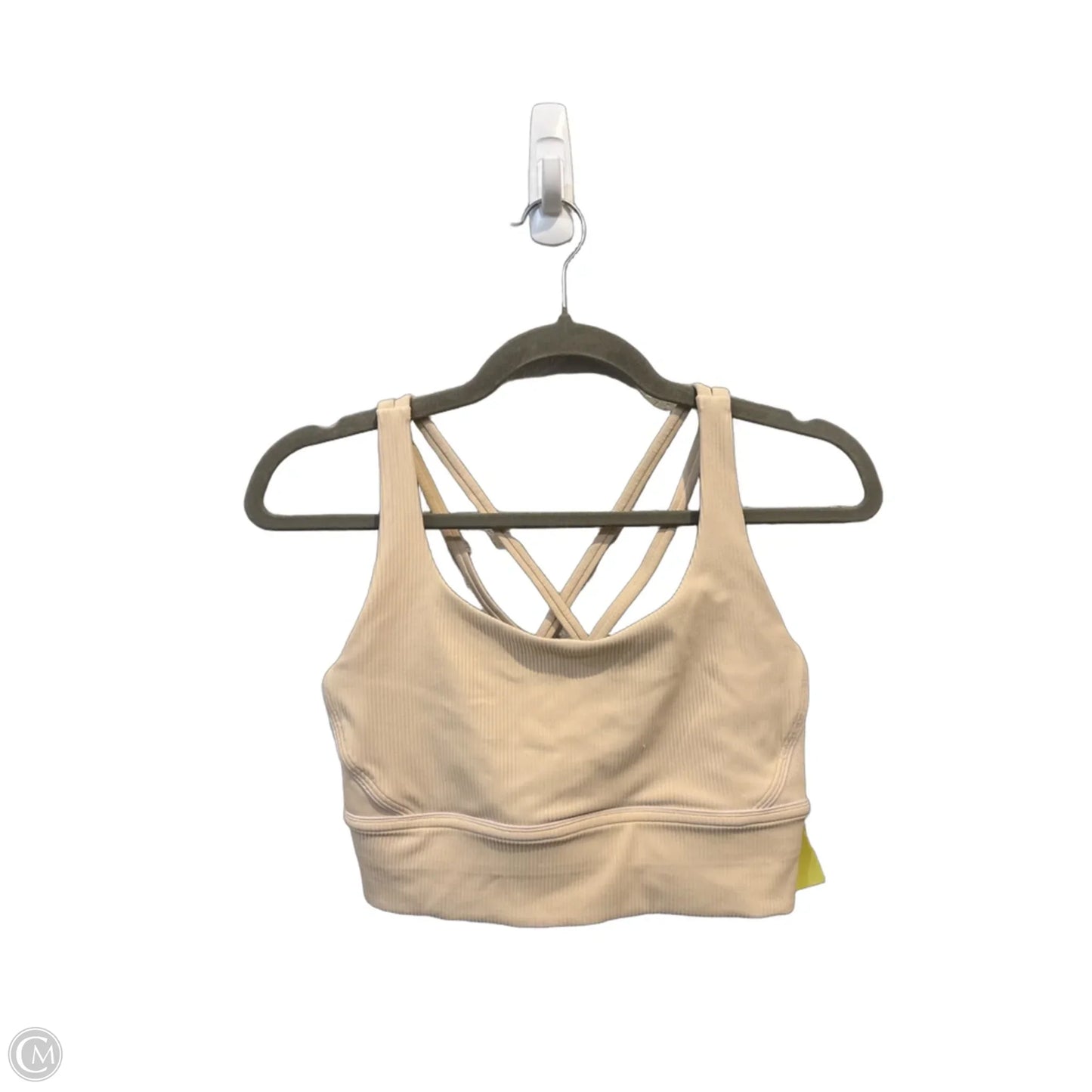 Athletic Bra By Lululemon In Cream, Size: M