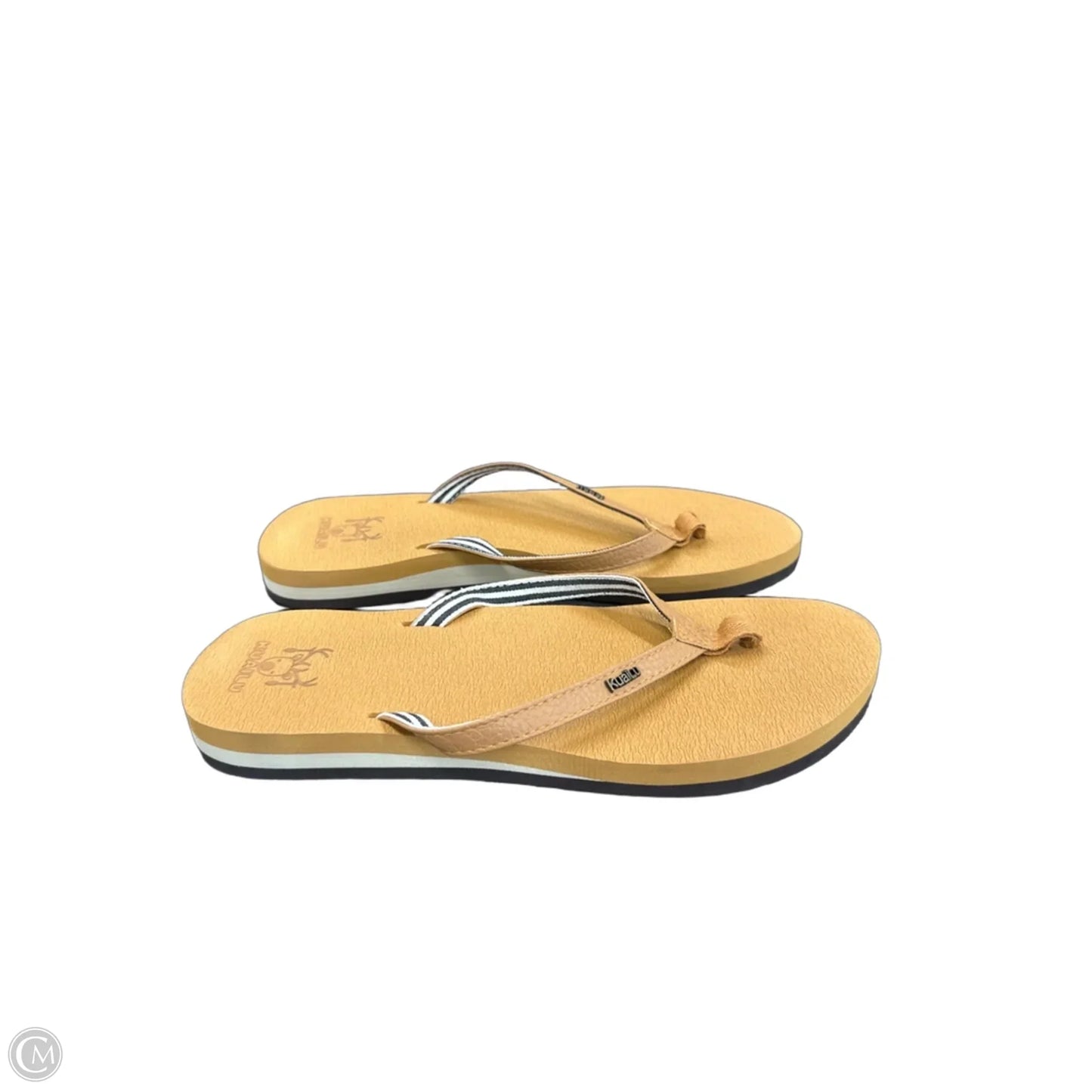 Sandals Flip Flops By Clothes Mentor In Brown, Size: 9.5