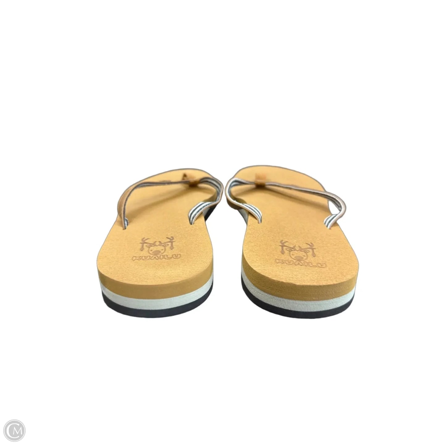Sandals Flip Flops By Clothes Mentor In Brown, Size: 9.5