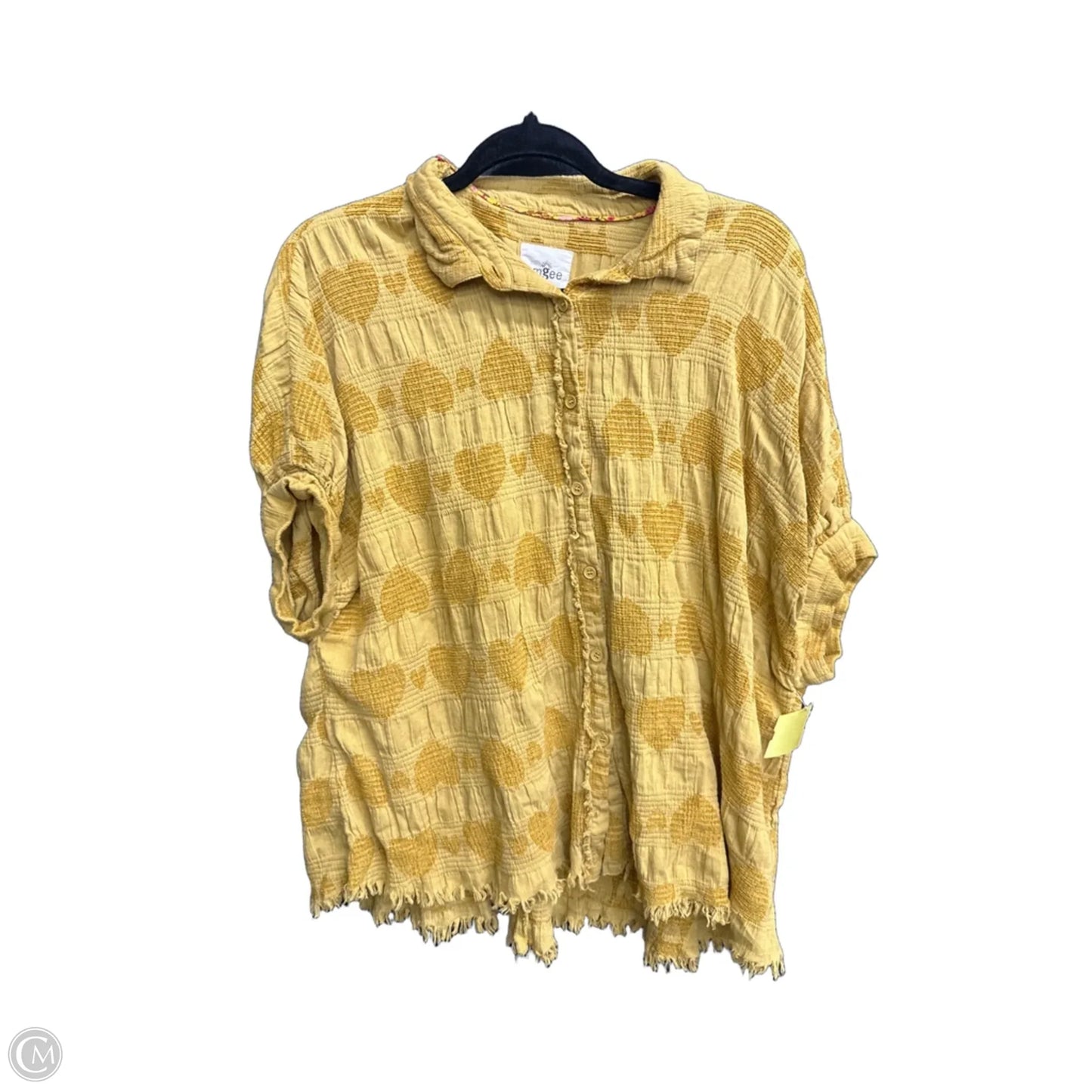 Top Sleeveless By Umgee In Yellow, Size: M