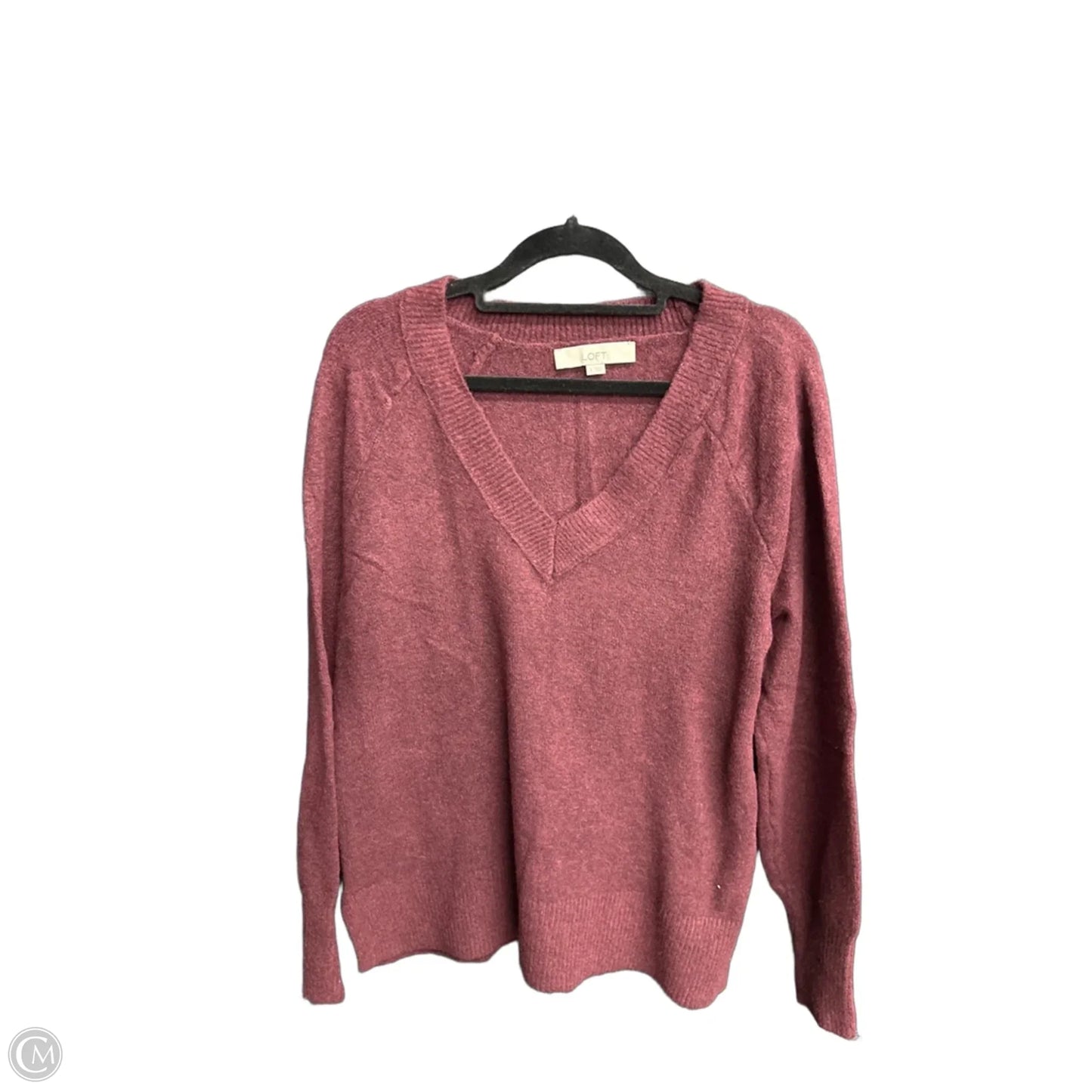 Sweater By Loft In Maroon, Size: S