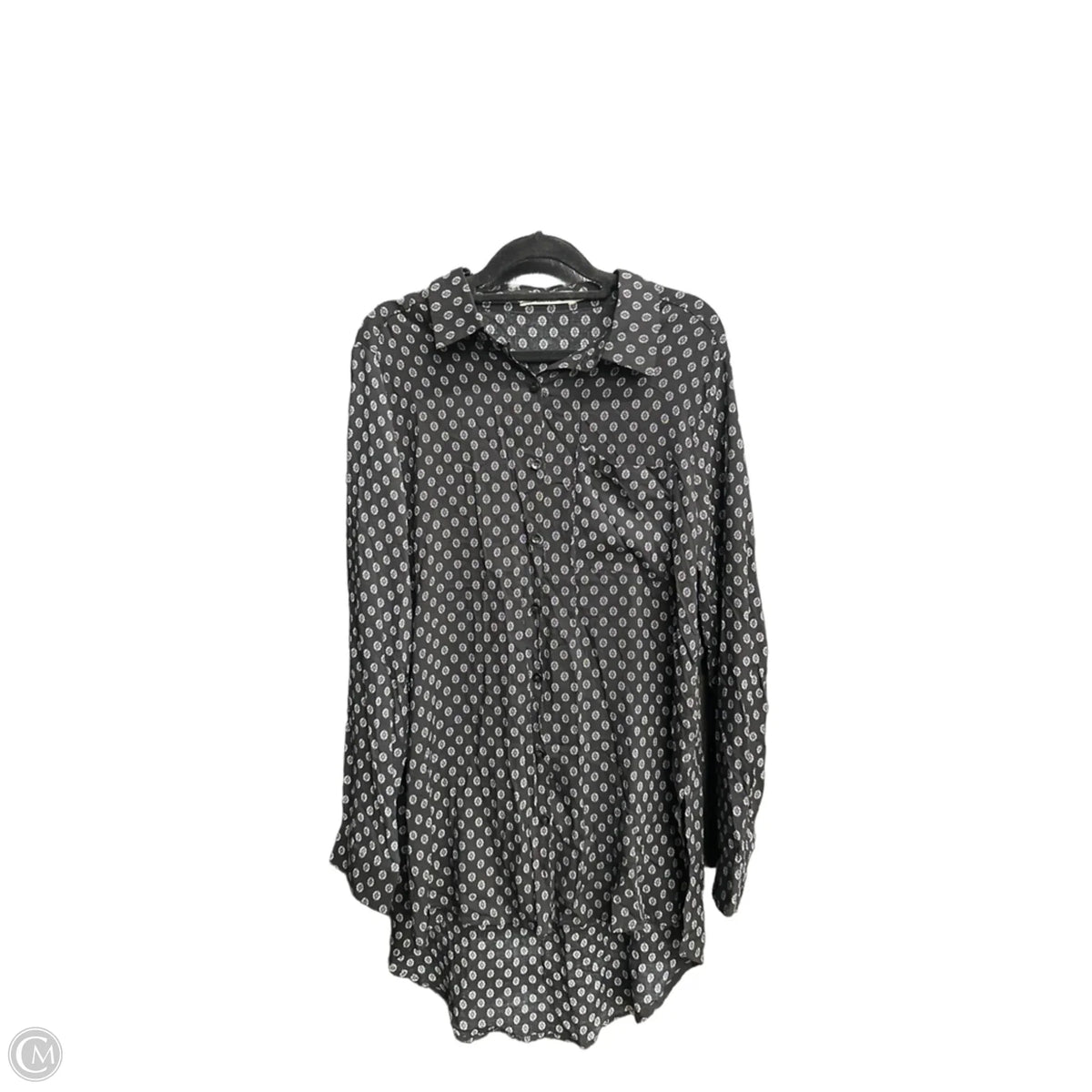 Top Long Sleeve By Solitaire In Black, Size: M