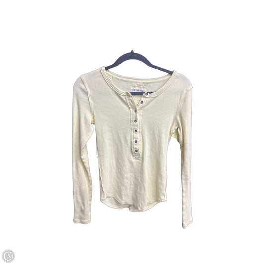 Top Long Sleeve By We The Free In Yellow, Size: Xs