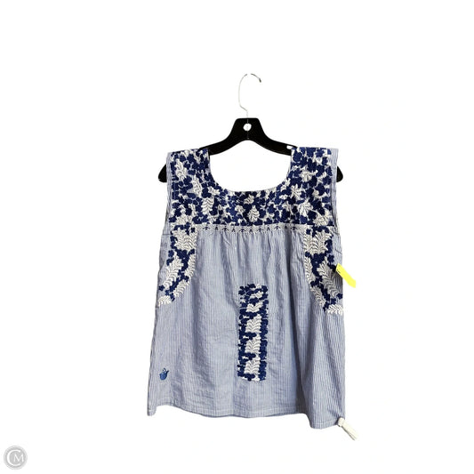Top Sleeveless By J.marie In Blue, Size: Xs