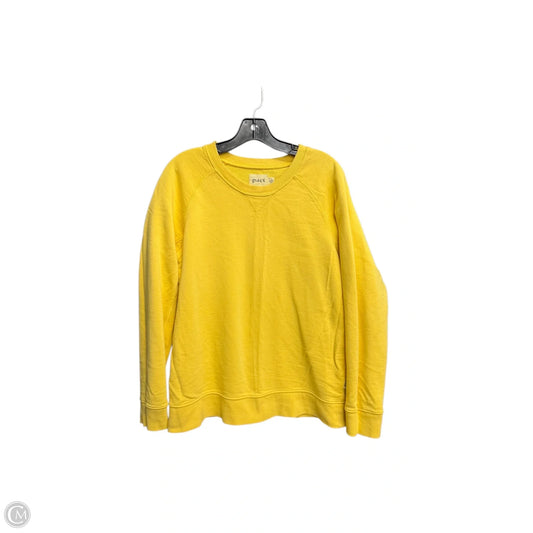Sweatshirt Crewneck By Pact In Yellow, Size: L