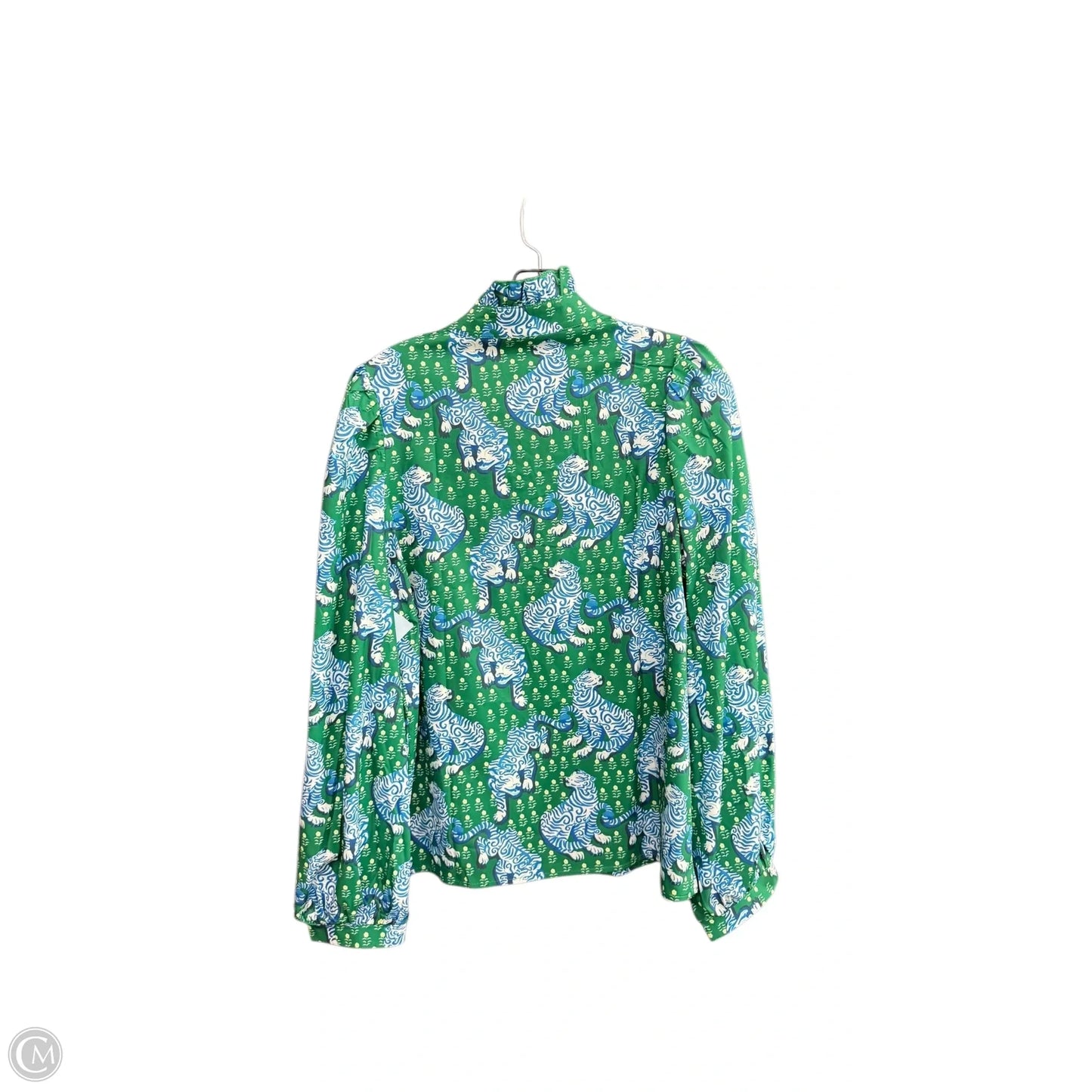 Blouse Long Sleeve By Clothes Mentor In Animal Print, Size: M