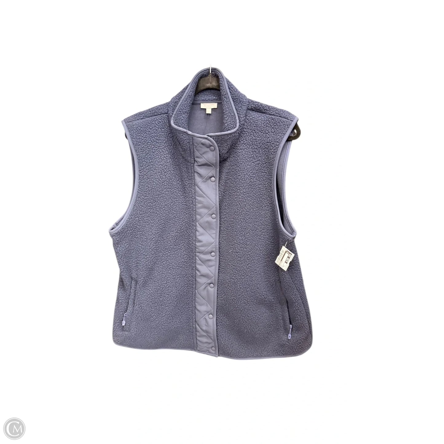 Vest Fleece By Talbots In Navy, Size: Xl