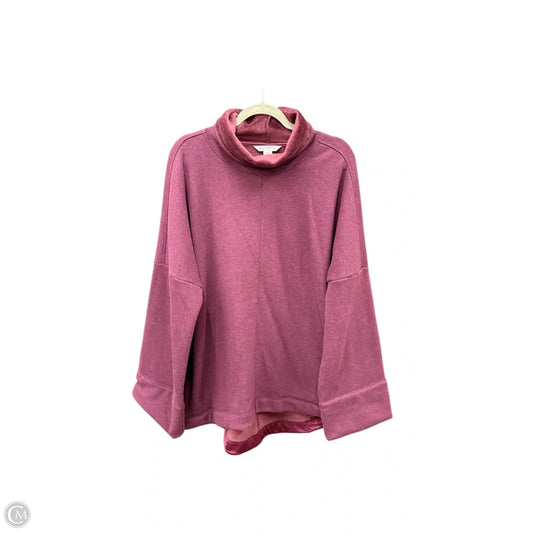 Sweatshirt Collar By Athleta In Maroon, Size: L