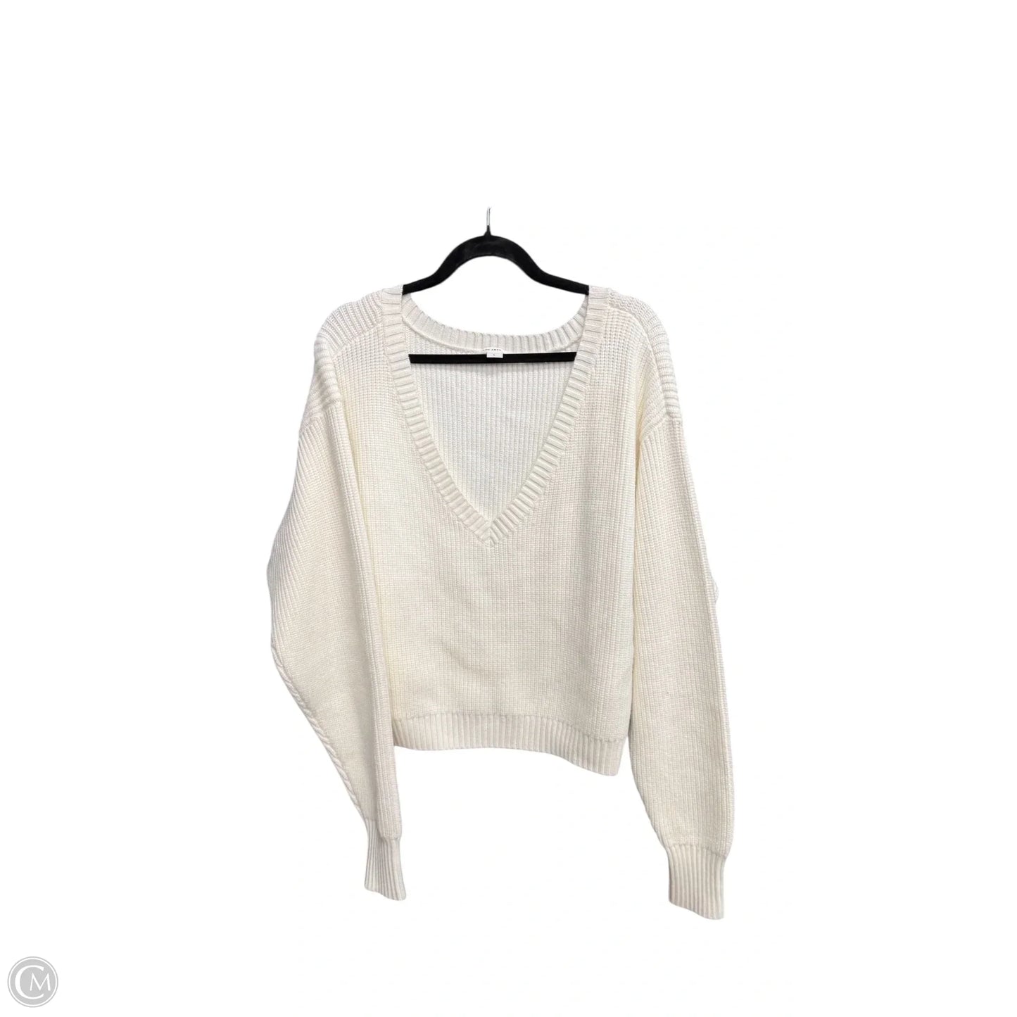 Sweater By Good American In White, Size: L