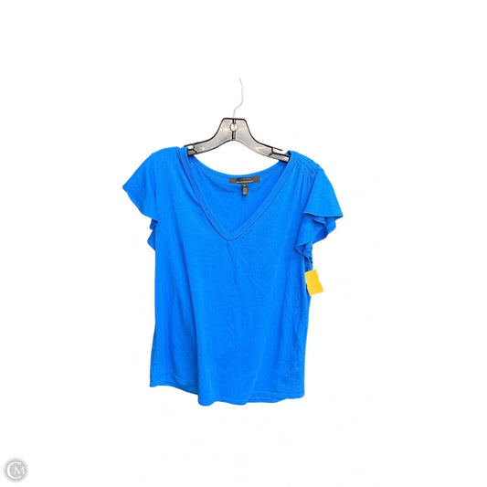 Top Short Sleeve By White House Black Market In Blue, Size: M