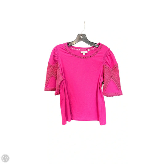 Top Short Sleeve By Chicos In Purple, Size: M