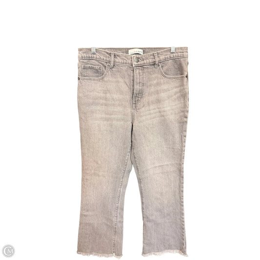 Jeans Straight By Loft In Grey Denim, Size: 8