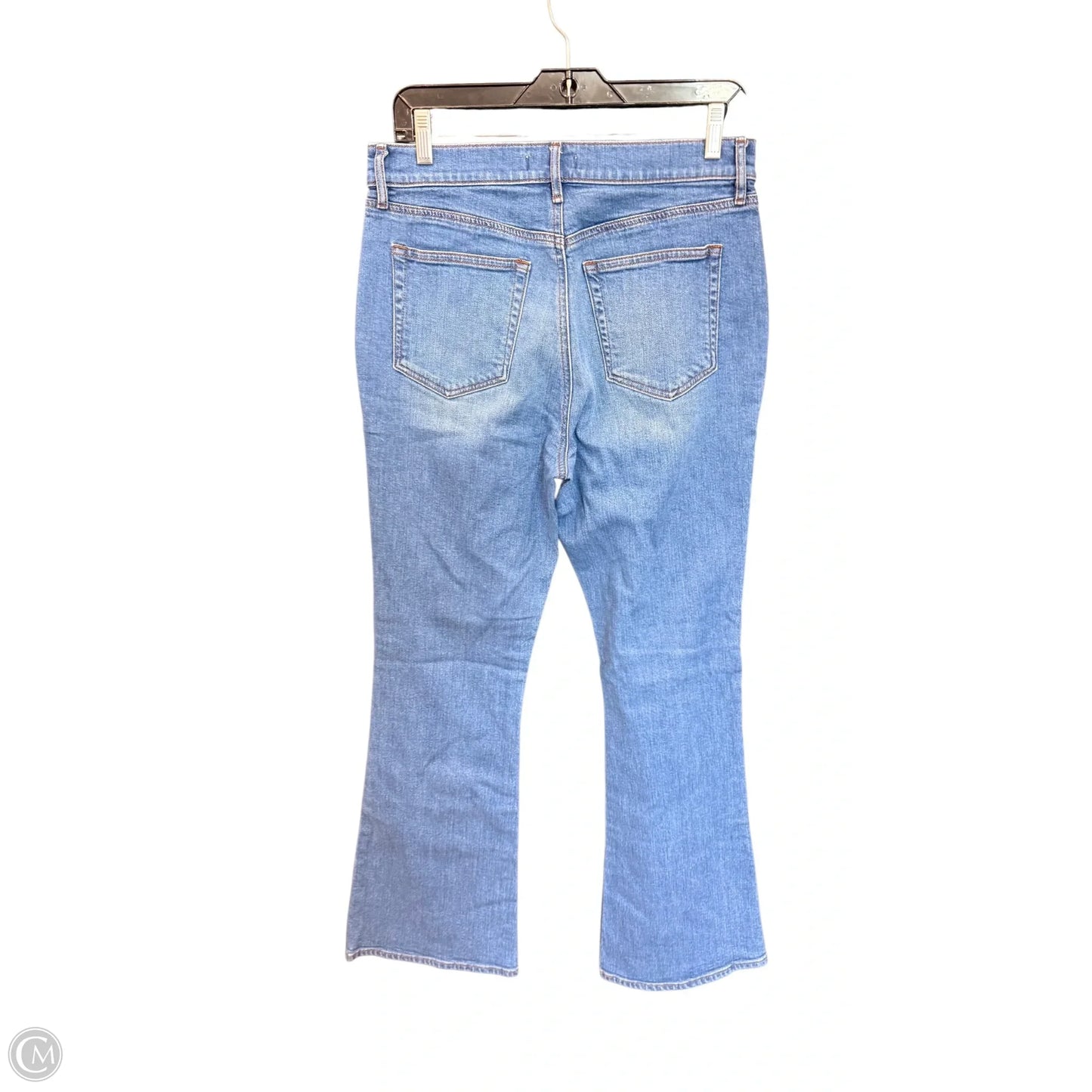 Jeans Flared By Loft In Blue Denim, Size: 8