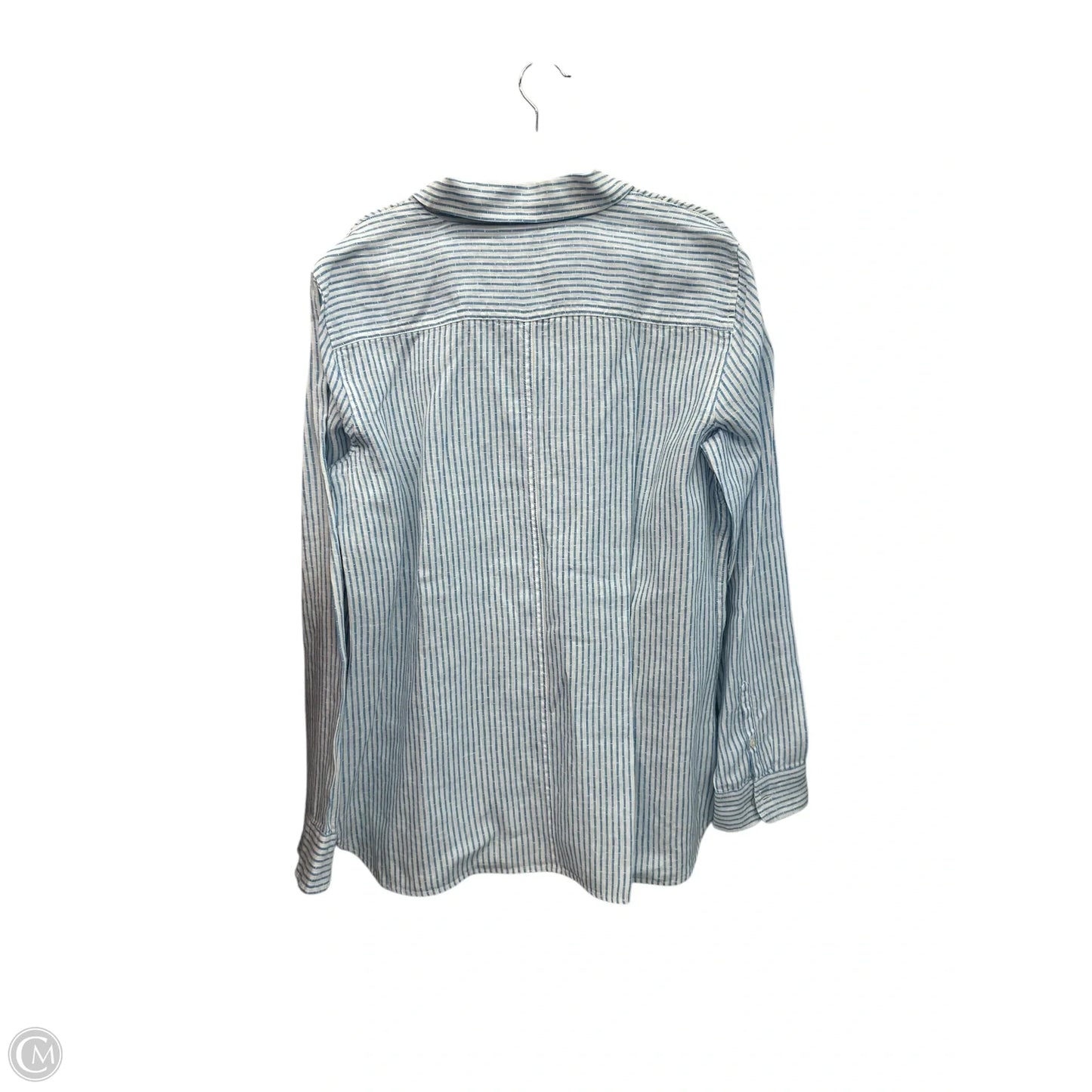 Top Long Sleeve By Talbots In Striped Pattern, Size: L