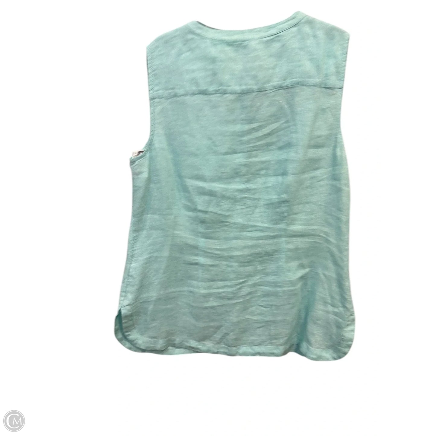 Top Sleeveless By Talbots In Teal, Size: L