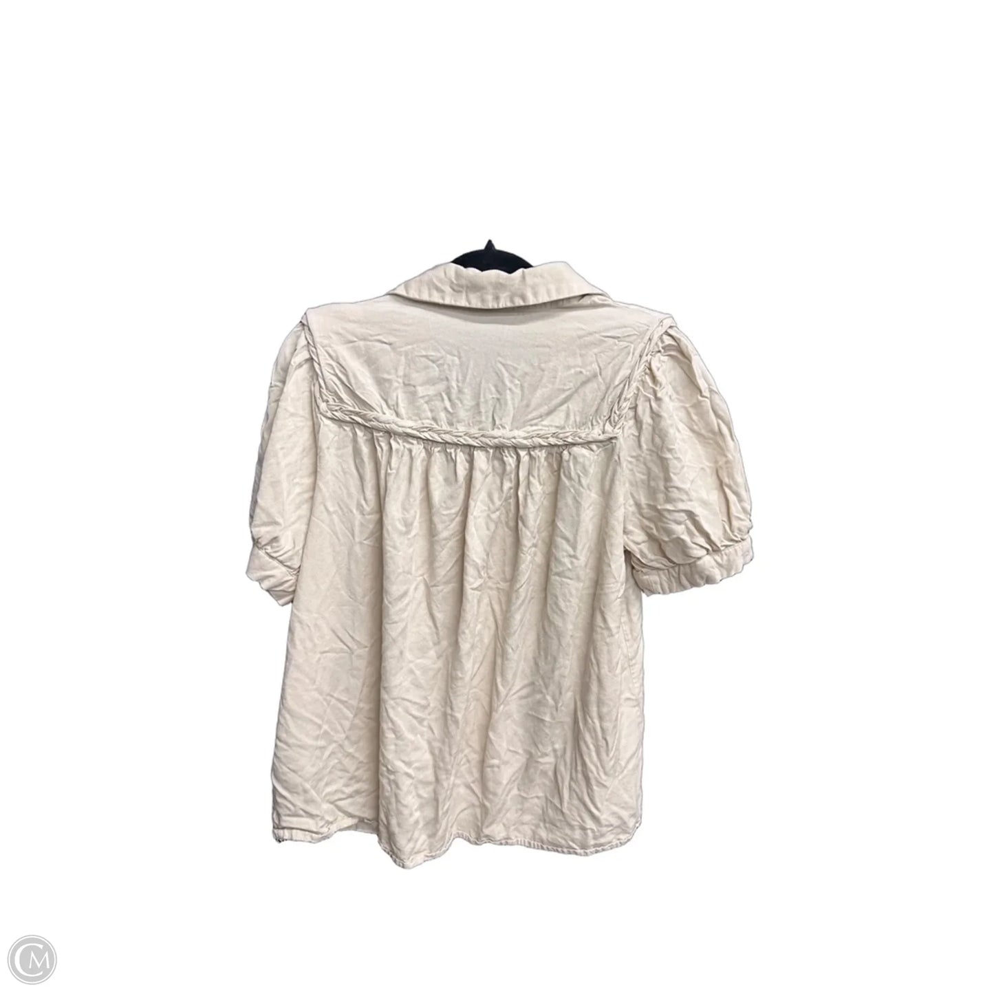 Top Short Sleeve By Entro In Beige, Size: S