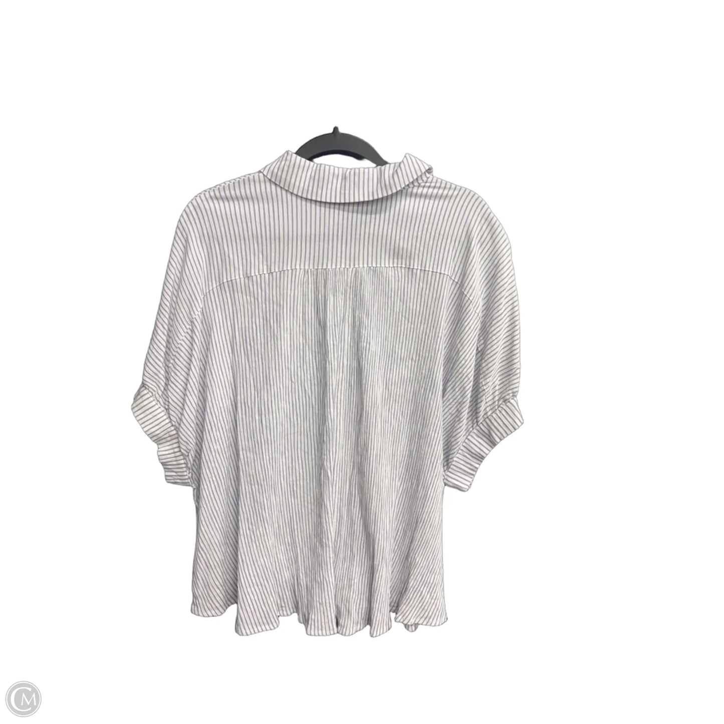 Top Short Sleeve By Ee Some In Striped Pattern, Size: S