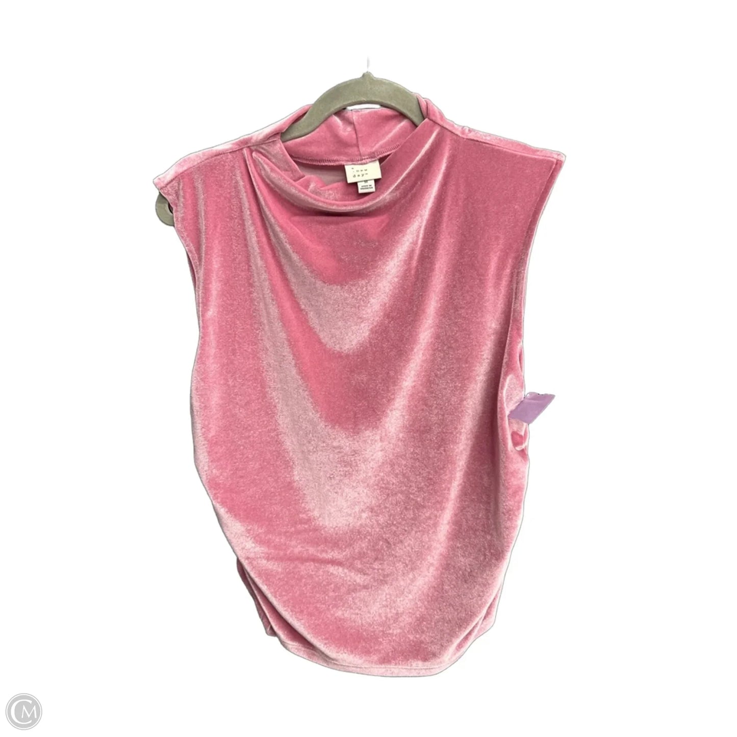 Top Sleeveless By A New Day In Pink, Size: M
