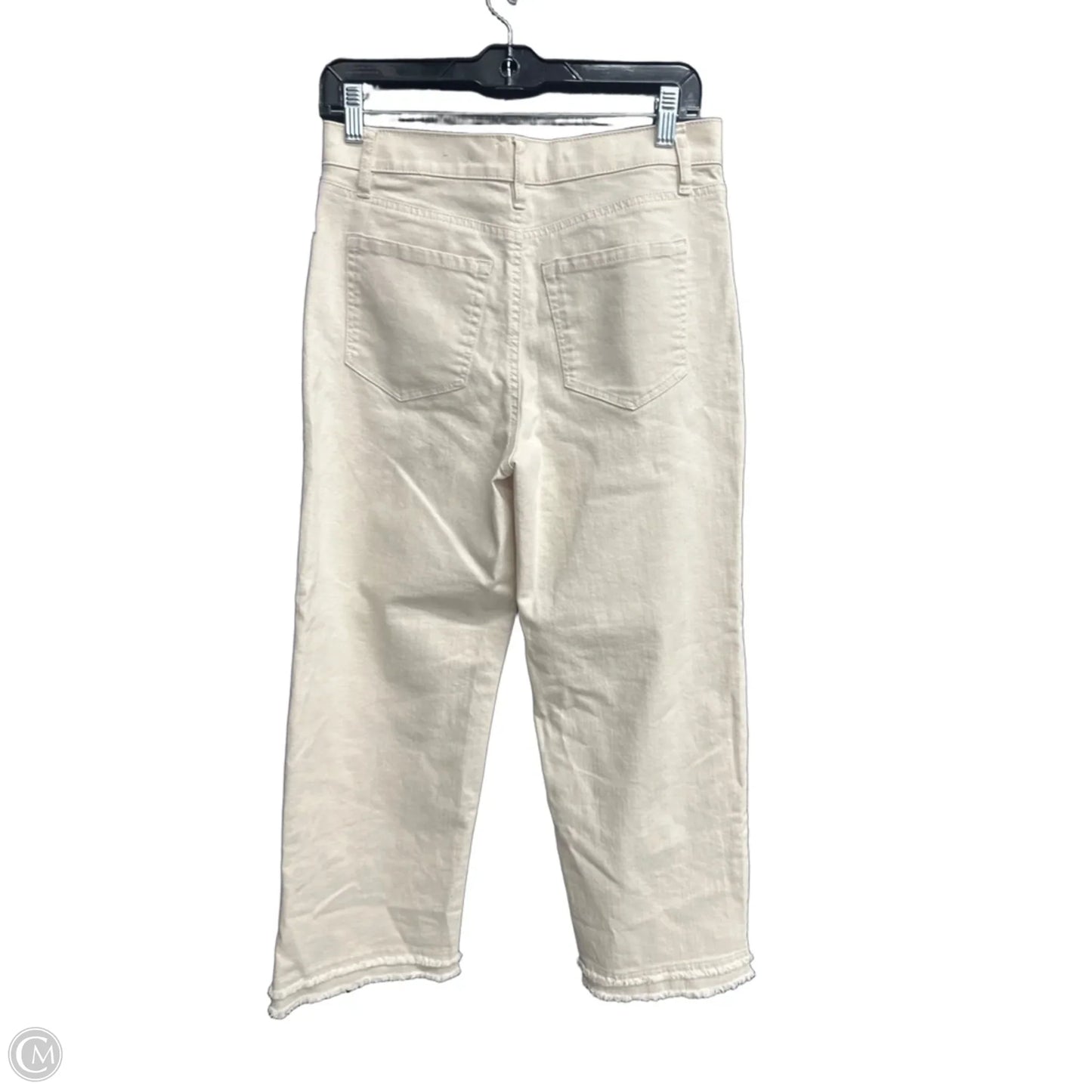 Jeans Wide Leg By Loft In Cream Denim, Size: 2