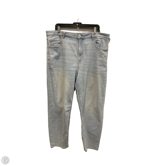 Jeans Straight By American Eagle In Blue Denim, Size: 20