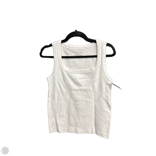 Top Sleeveless Basic By Gibson And Latimer In White, Size: L