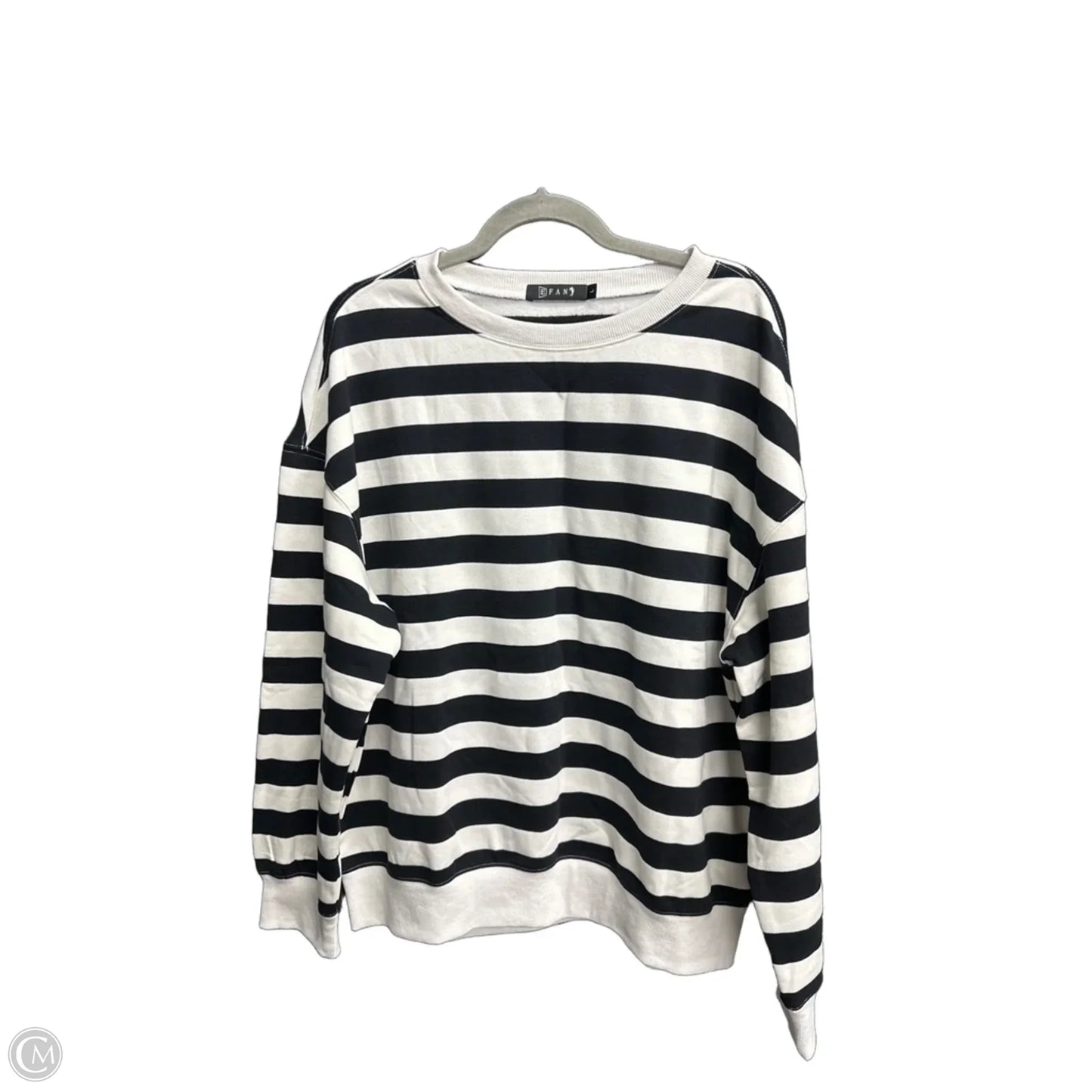 Top Long Sleeve By Clothes Mentor In Striped Pattern, Size: L