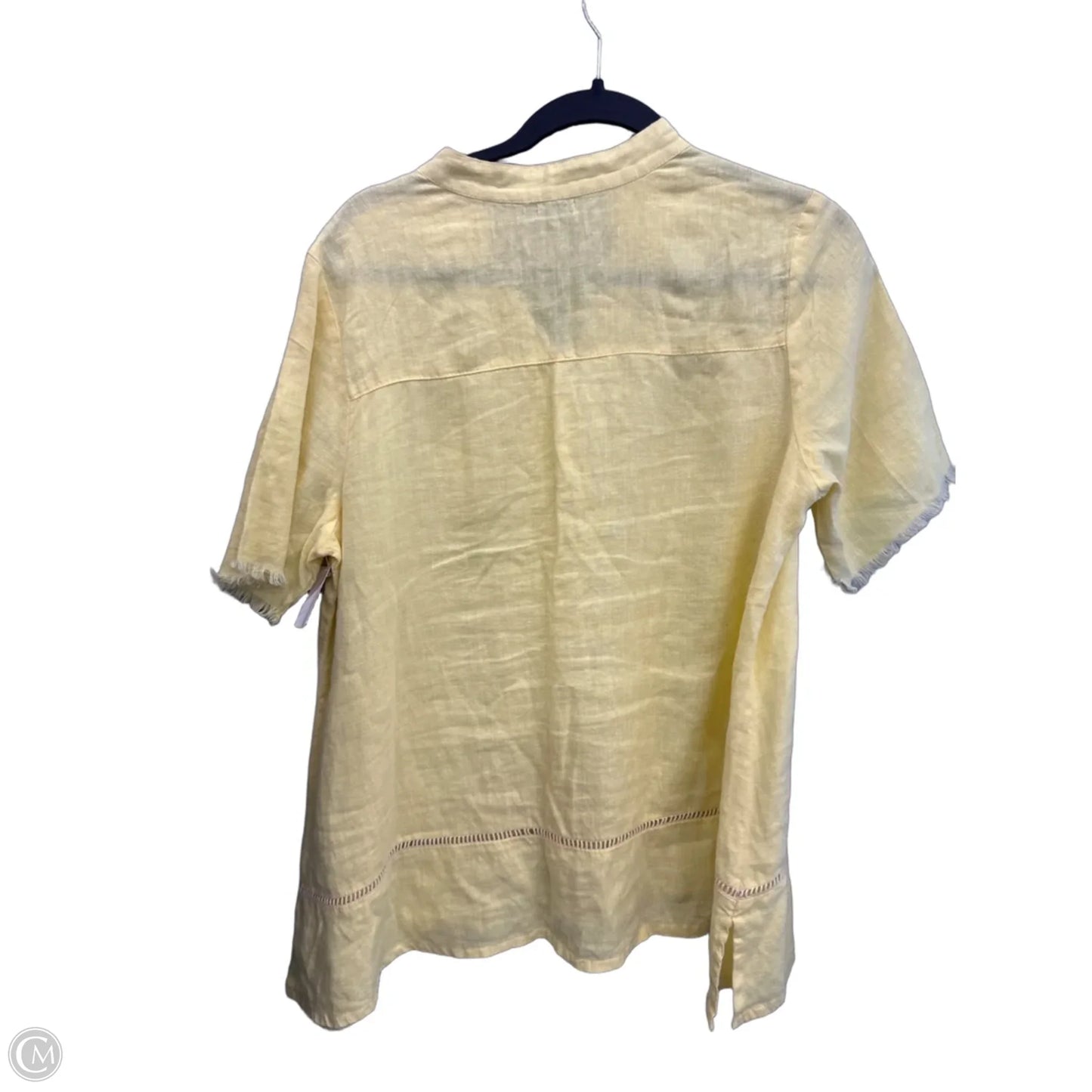 Top Short Sleeve By Sympli In Yellow, Size: S
