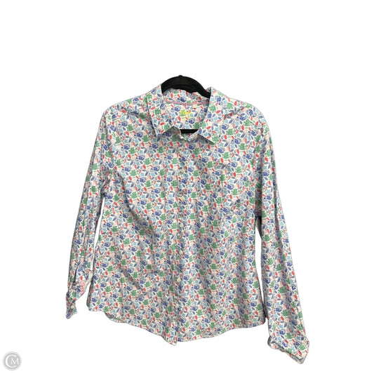 Top Long Sleeve By Boden In Floral Print, Size: Xl