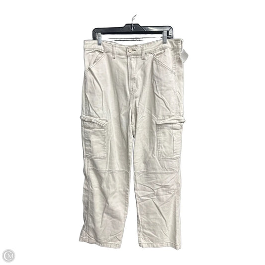 Jeans Wide Leg By Divided In Cream Denim, Size: 12
