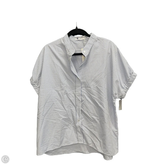 Top Short Sleeve By Clothes Mentor In Plaid Pattern, Size: Osfm