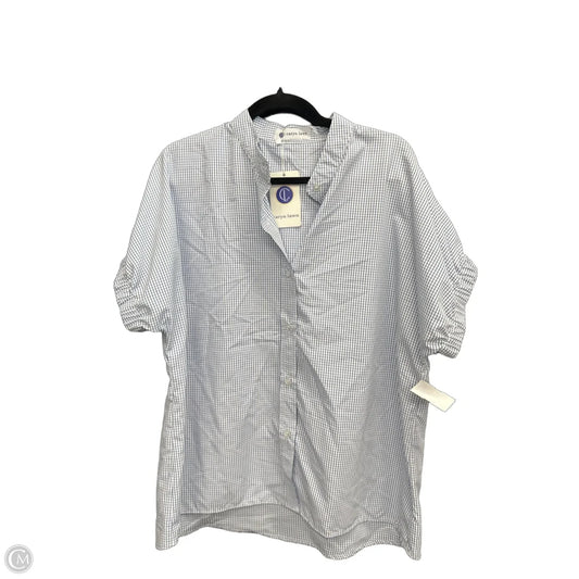 Top Short Sleeve By Clothes Mentor In Plaid Pattern, Size: Osfm