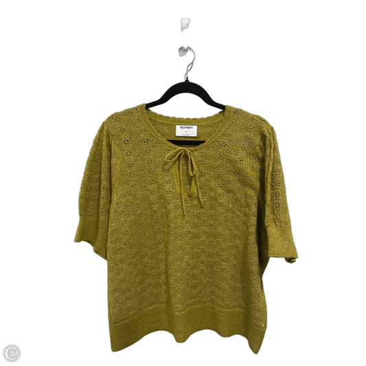 Sweater Short Sleeve By Old Navy In Green, Size: 2x