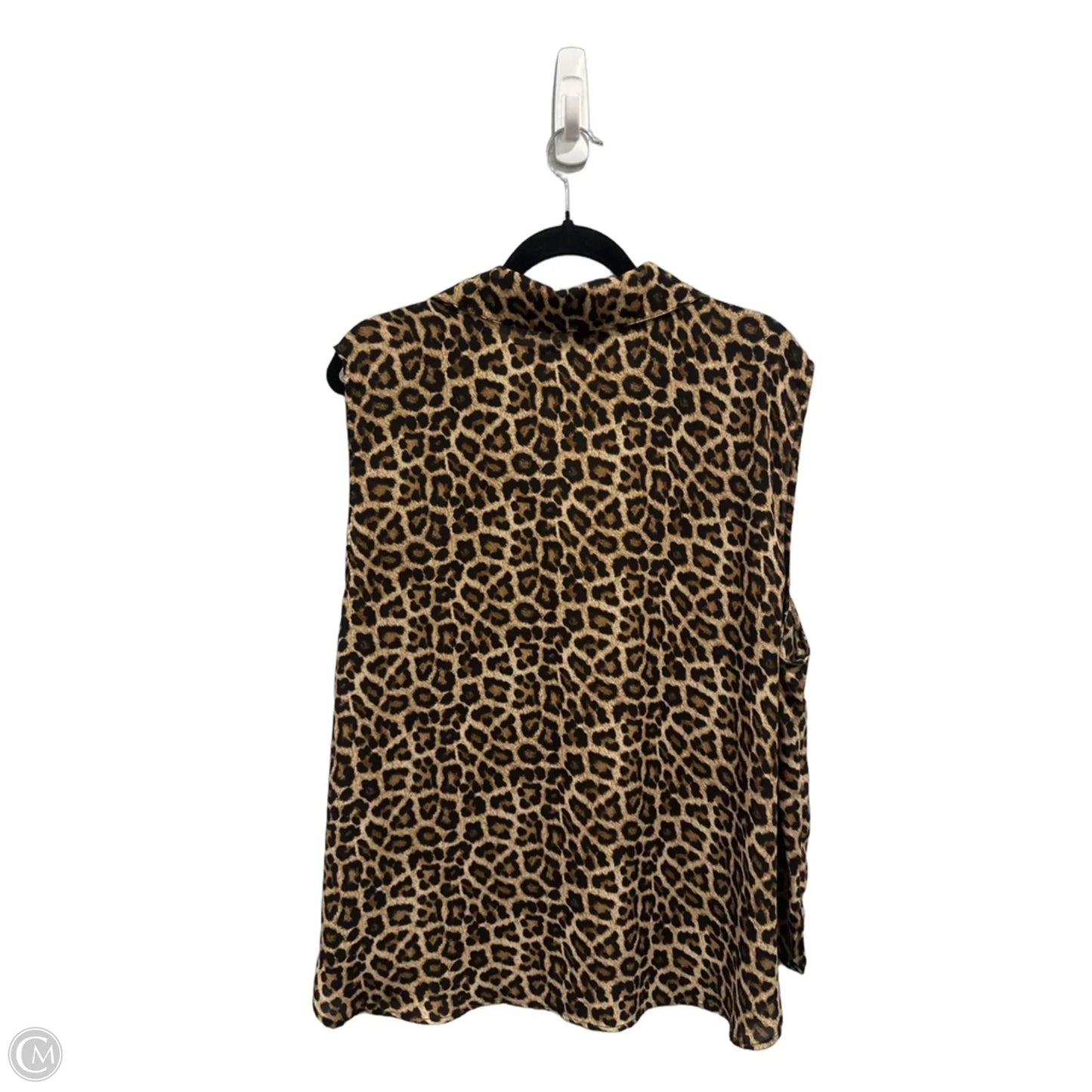 Top Sleeveless By Michael By Michael Kors In Animal Print, Size: 3x