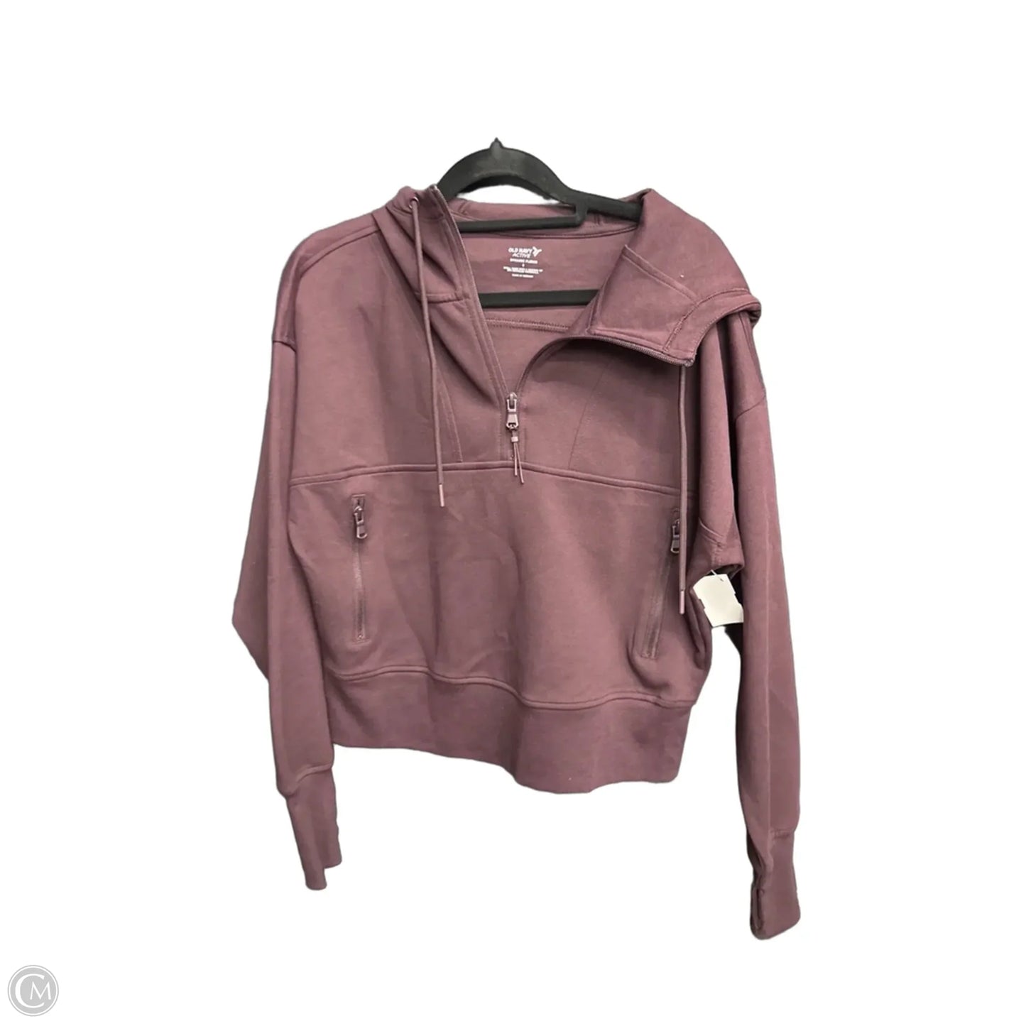 Athletic Sweatshirt Hoodie By Old Navy In Maroon, Size: S