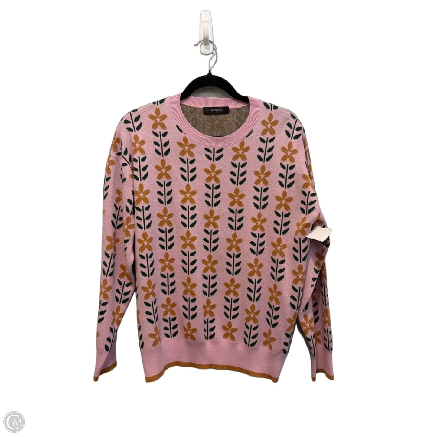 Sweater By Zesica In Floral Print, Size: L