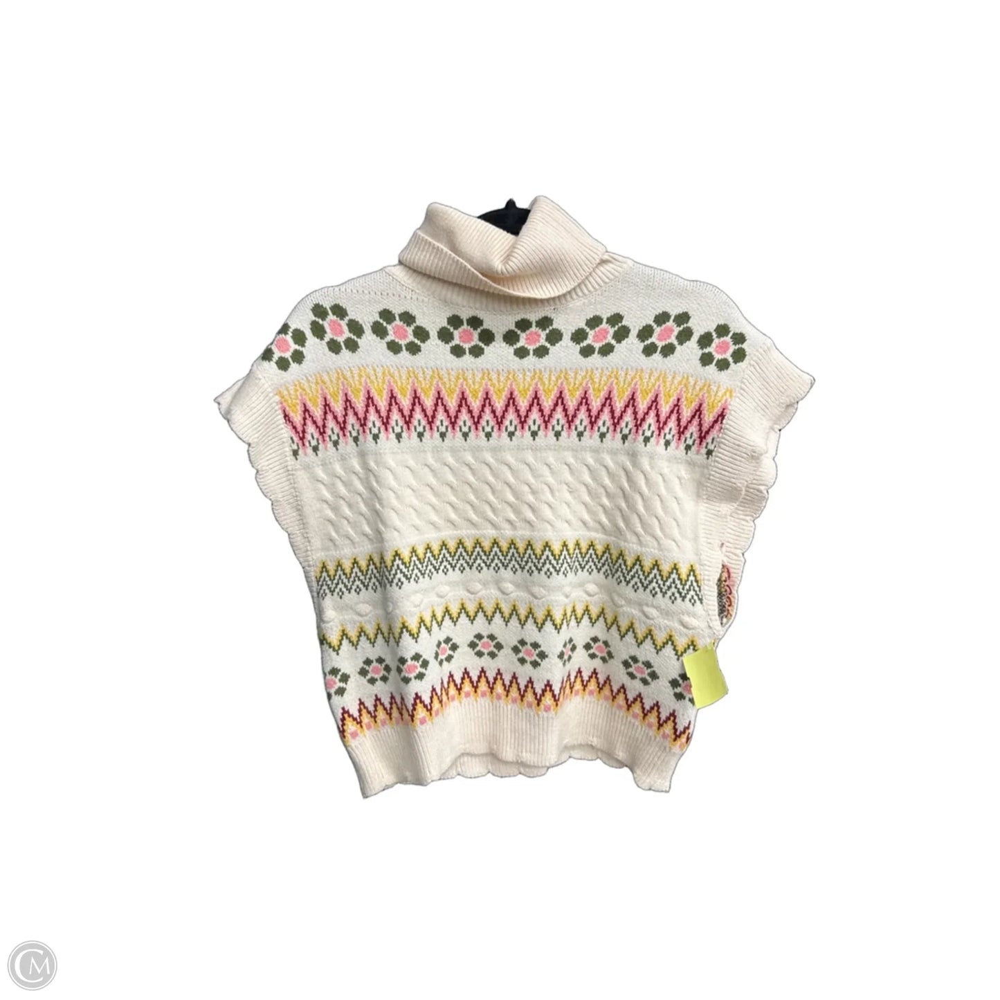Sweater Short Sleeve By &merci In Cream, Size: M