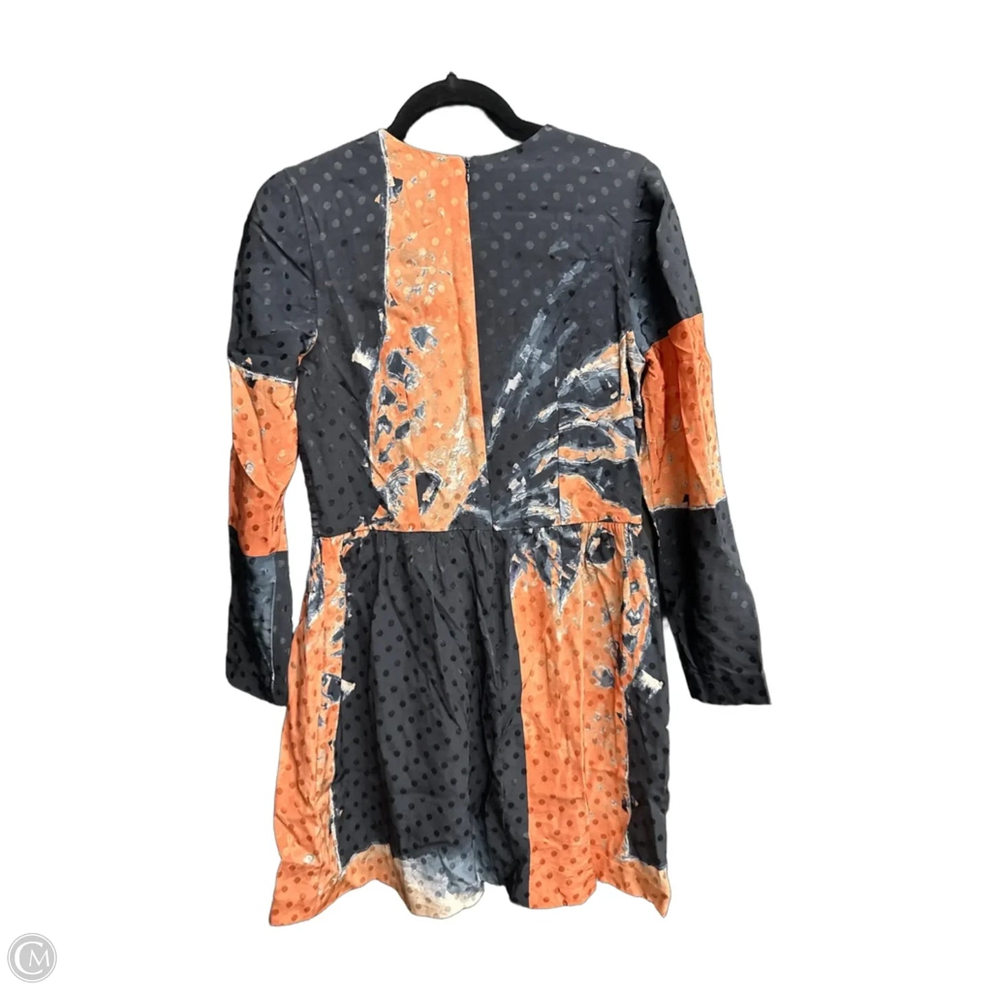 Dress Casual Short By Atelier In Blue & Orange, Size: S
