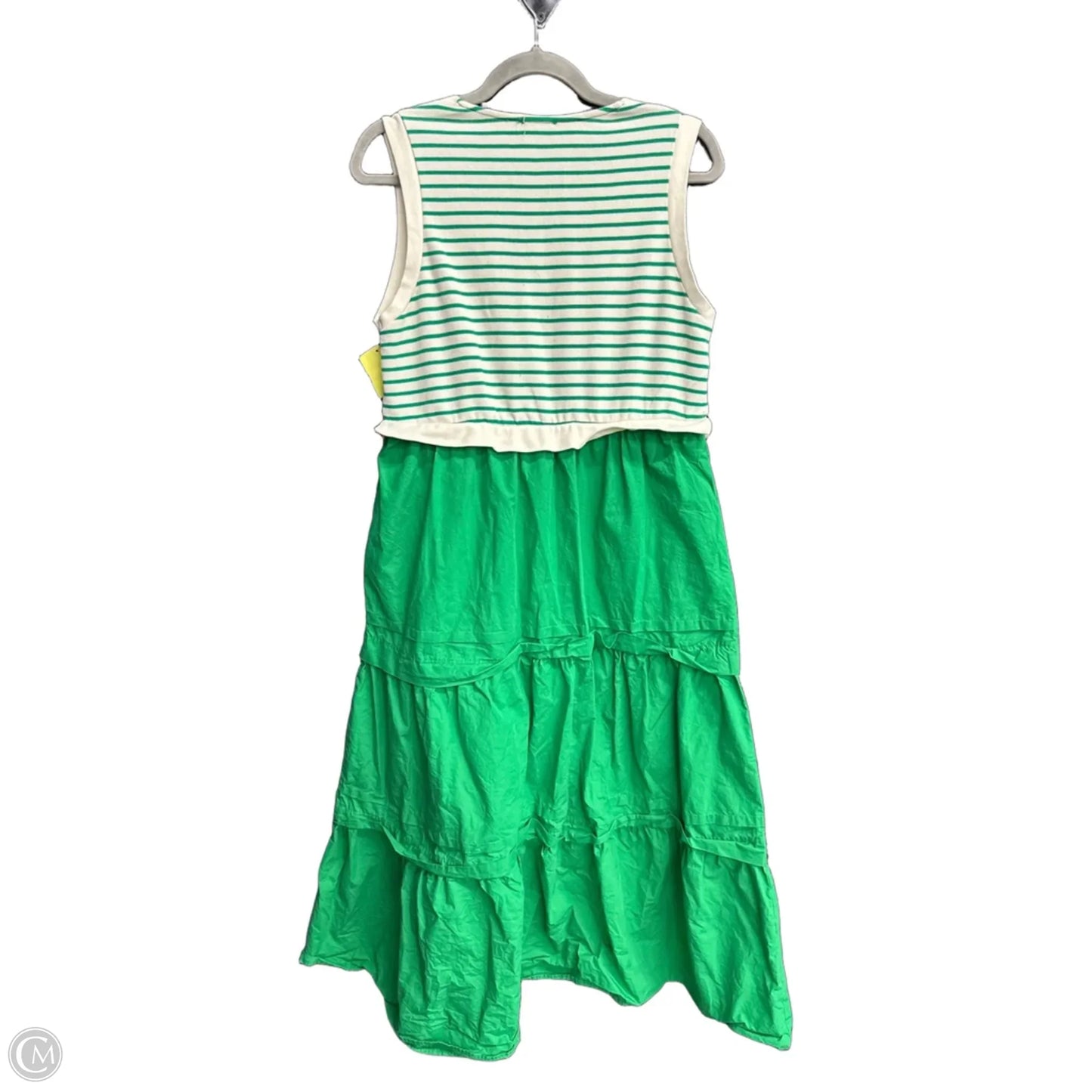 Dress Casual Maxi By Jodifl In Green & White, Size: S