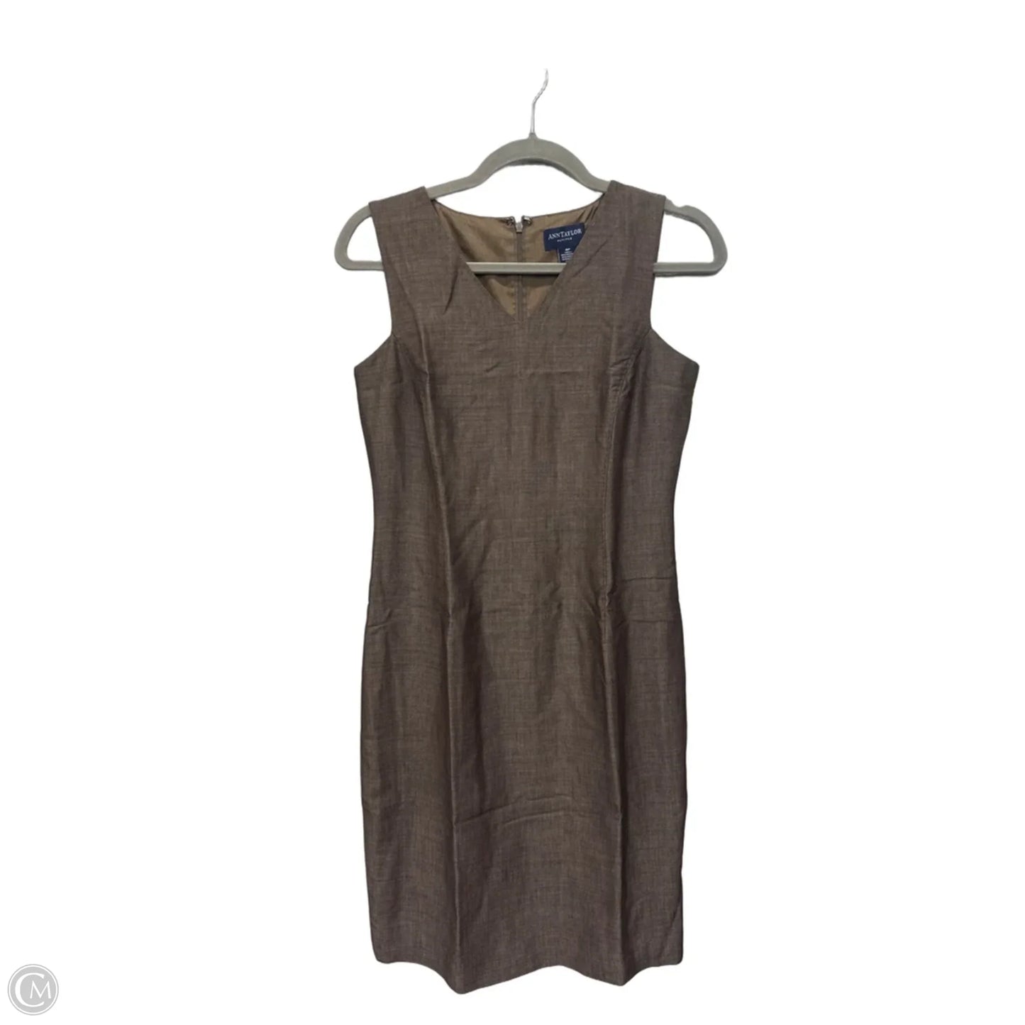 Dress Casual Short By Ann Taylor In Brown, Size: Sp